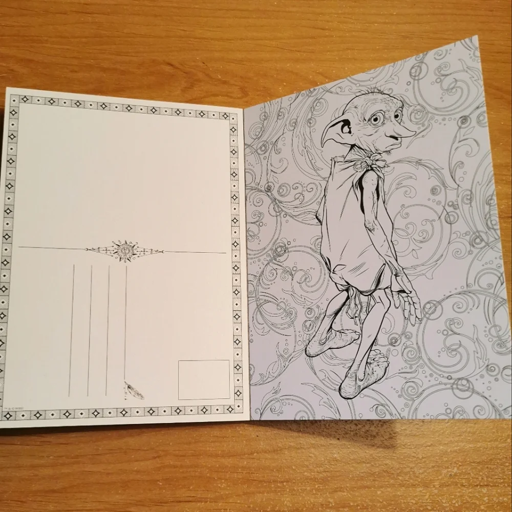 Harry Potter Postcard/Colouring Book - Picture 2 of 6